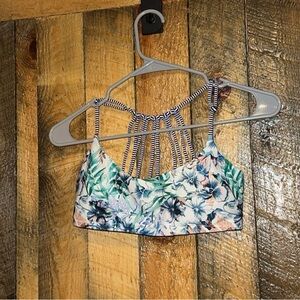 Floral sports bra
